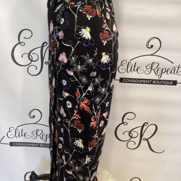 NWT A.L.C. Sz 6 Belted Floral Pencill Skirt - Picture 3 of 5